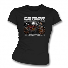 Honda CB150R Streetfire Organic Womens Slim Fit T-Shirt