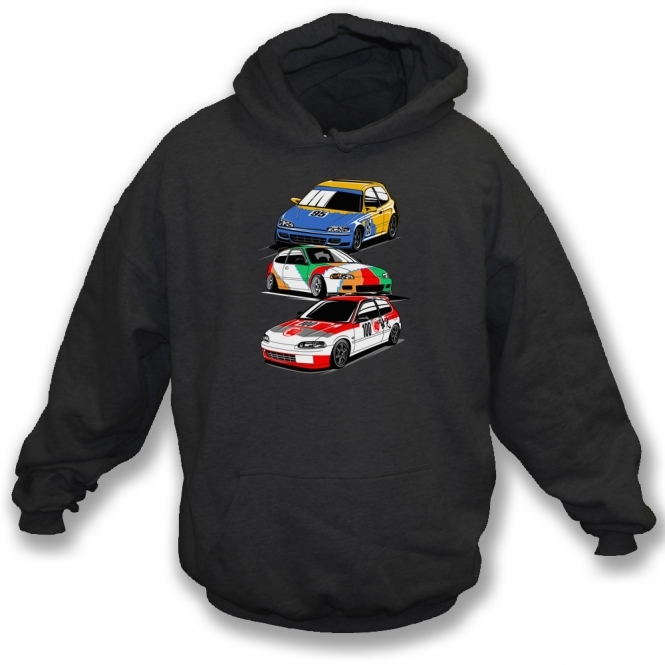 Honda Civic EG6 SiR Touring Cars Hooded Sweatshirt