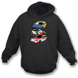 Honda Civic EG6 SiR Touring Cars Kids Hooded Sweatshirt