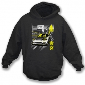Honda Civic In City Kids Hooded Sweatshirt