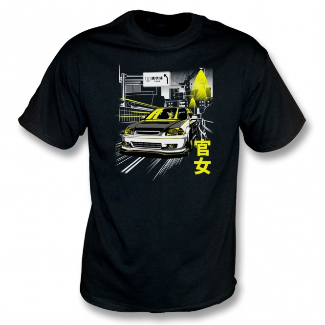 Honda Civic In City Kids T-Shirt