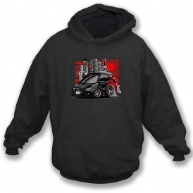 Honda Civic Type R (Caricature Style) Hooded Sweatshirt