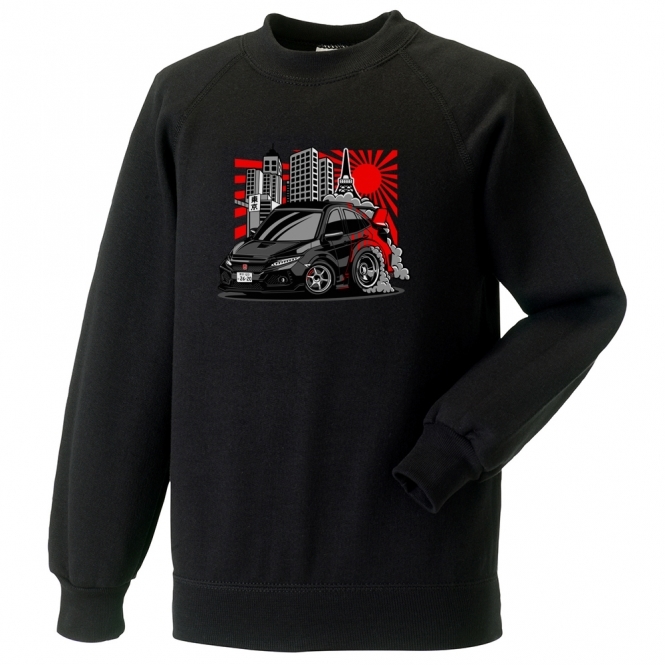 Honda Civic Type R (Caricature Style) Sweatshirt