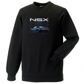 Honda NSX (Blue Car) Kids Sweatshirt