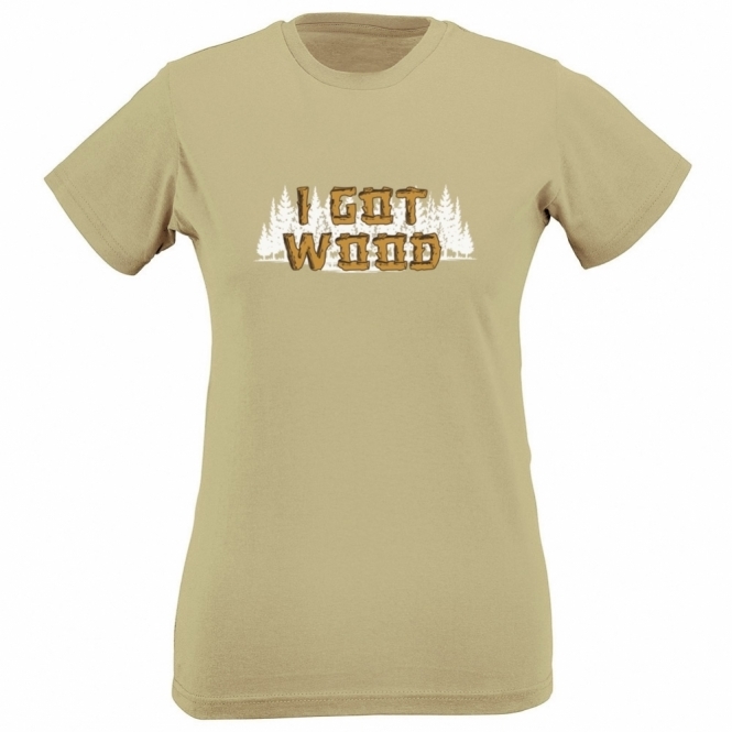 I Got Wood (As Worn By Nick Frost) Organic Womens Slim Fit T-Shirt