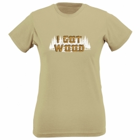 I Got Wood (As Worn By Nick Frost) Organic Womens Slim Fit T-Shirt