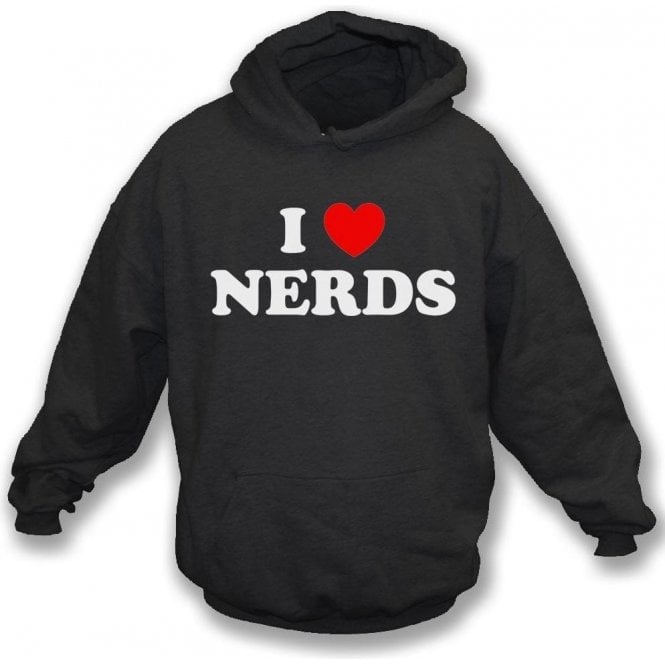 I Heart Nerds (As Worn By Shirley Manson, Garbage) Kids Hooded Sweatshirt
