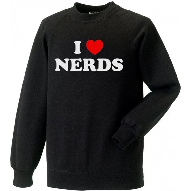 I Heart Nerds (As Worn By Shirley Manson, Garbage) Kids Sweatshirt