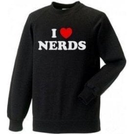 I Heart Nerds (As Worn By Shirley Manson, Garbage) Kids Sweatshirt