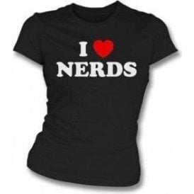 I Heart Nerds (As Worn By Shirley Manson, Garbage) Womens Slim Fit T-Shirt