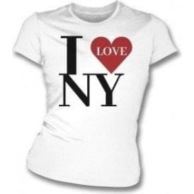 I Love New York (As Worn By Iggy Pop) Womens Slim Fit T-Shirt
