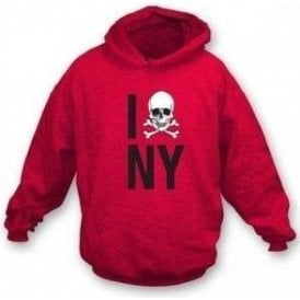 I Love New York Skull Hooded Sweatshirt