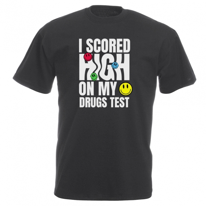 I Scored High On My Drugs Test Vintage Wash T-Shirt