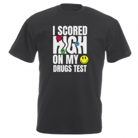 I Scored High On My Drugs Test Vintage Wash T-Shirt