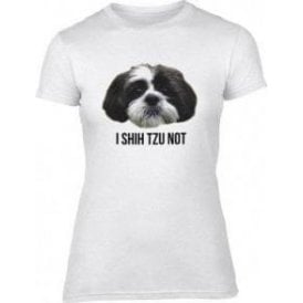 I Shih Tzu Not Womens Slim Fit T-Shirt