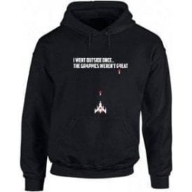 I Went Outside Once Kids Hooded Sweatshirt