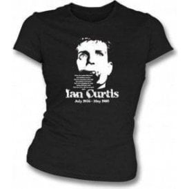 Ian Curtis - Tribute Girls Slim-Fit T-shirt