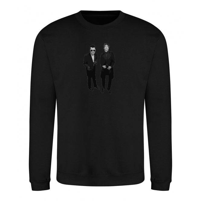 Ian Dury & Wilko Johnson (Ian Dury & The Blockheads Influenced) Art Print Sweatshirt