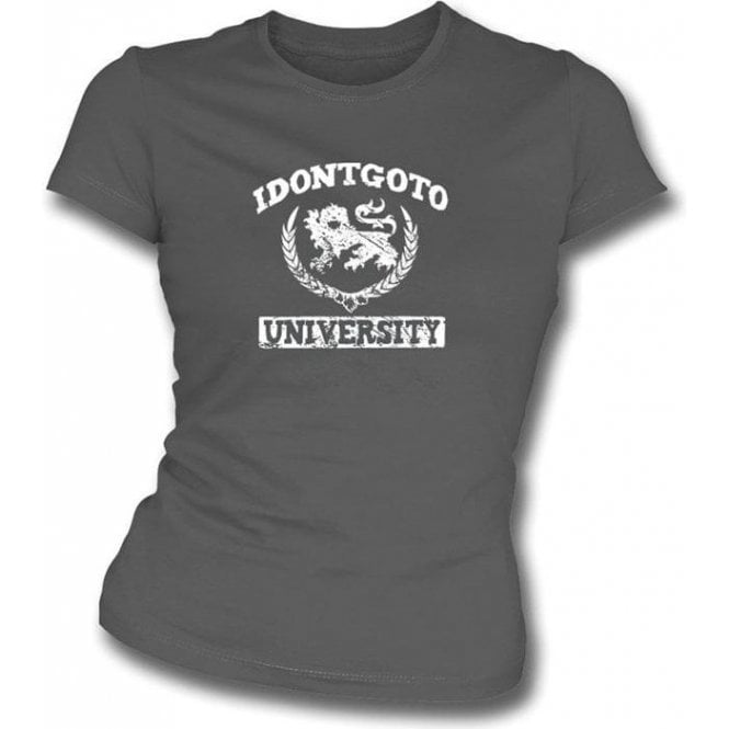 Idontgotouniversity Logo Girl's Slim-Fit T-shirt