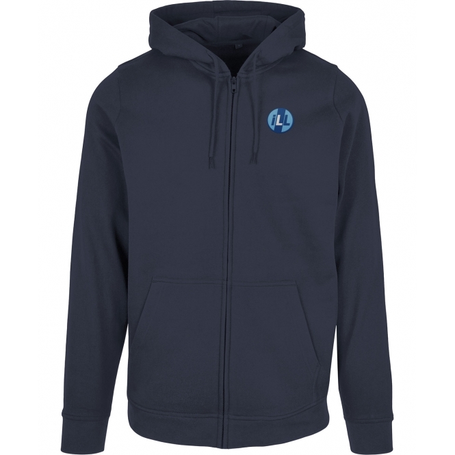 iLL (As Worn By Mike D, Beastie Boys) Embroidered Left Breast Logo Zip Hooded Sweatshirt