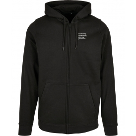 I'm Feeling Supersonic (Inspired By Oasis) Embroidered Left Breast Logo Zip Hooded Sweatshirt