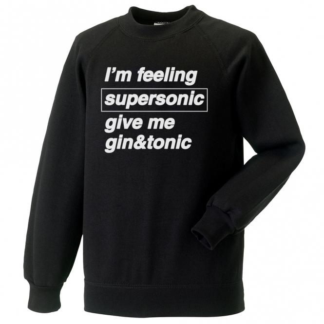 I'm Feeling Supersonic (Inspired By Oasis) Organic Sweatshirt