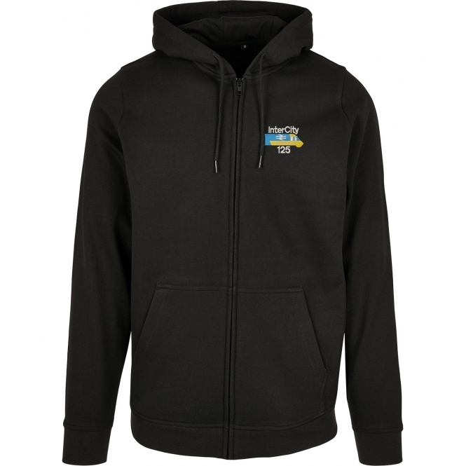 InterCity 125 Embroidered Left Breast Logo Zip Hooded Sweatshirt
