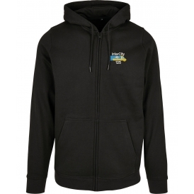 InterCity 125 Embroidered Left Breast Logo Zip Hooded Sweatshirt