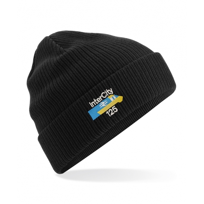 InterCity 125 Embroidered Organic Cotton Beanie