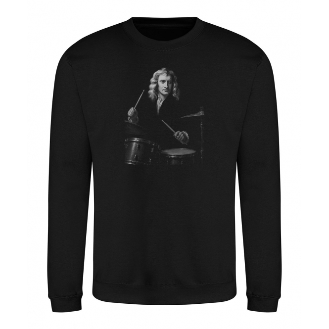 Isaac Newton On Drums Organic Sweatshirt