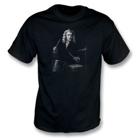 Isaac Newton On Drums Organic T-Shirt