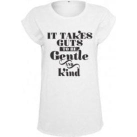 It Takes Guts To Be Gentle And Kind (As Worn By Morrissey, The Smiths) Women's Extended Shoulder T-Shirt
