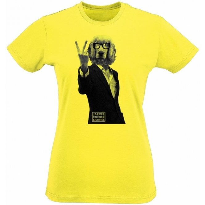 Jarvis Cocker Spaniel Womens Slim Fit T-Shirt