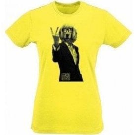 Jarvis Cocker Spaniel Womens Slim Fit T-Shirt