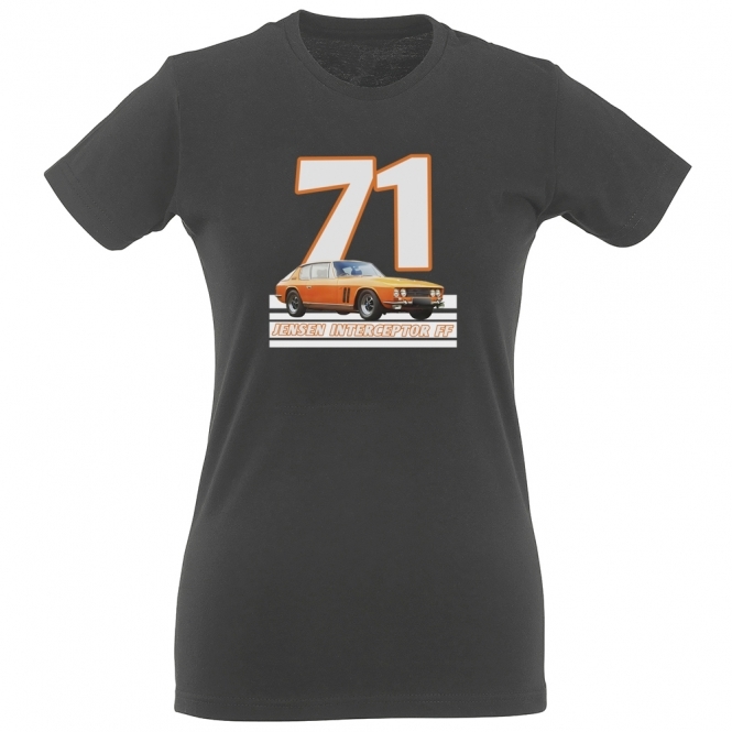 Jensen Interceptor FF 1971 Womens Slim Fit T-Shirt