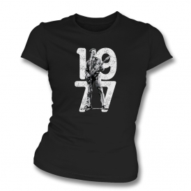 Joe Strummer 1977 Organic Womens Slim Fit T-Shirt
