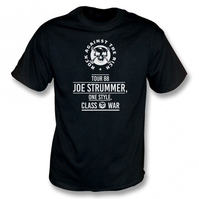 Joe Strummer Rock Against The Rich Tour 88 T-Shirt