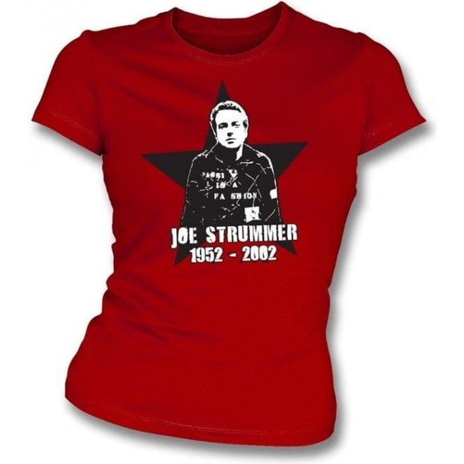 Joe Strummer Tribute Womens Slim Fit T-Shirt
