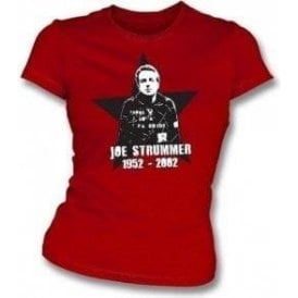 Joe Strummer Tribute Womens Slim Fit T-Shirt