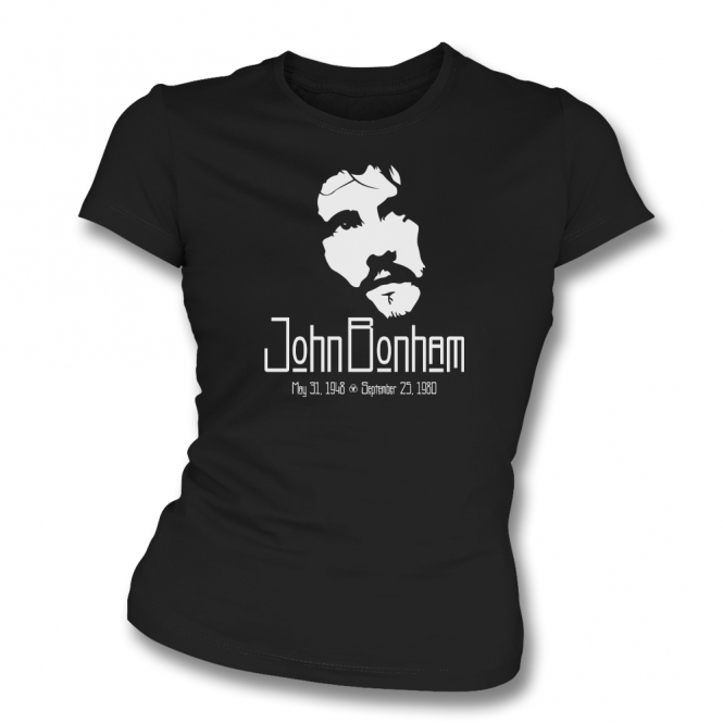 John Bonham (Led Zeppelin) Tribute Womens Slim Fit T-Shirt