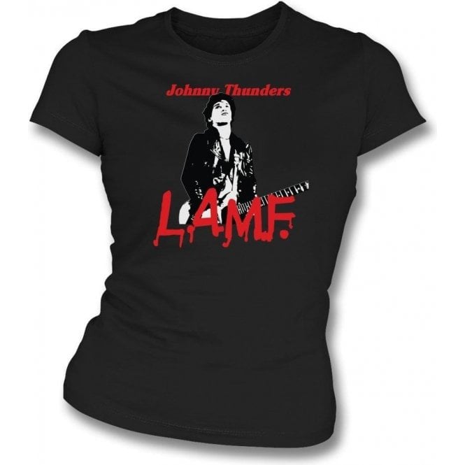 Johnny Thunders - L.A.M.F. Womens Slim Fit T-Shirt