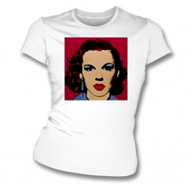 Judy Garland (Andy Warhol Influenced) Womens Slim Fit T-Shirt