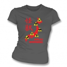 Kaiju Warning! Women's Slim Fit T-Shirt