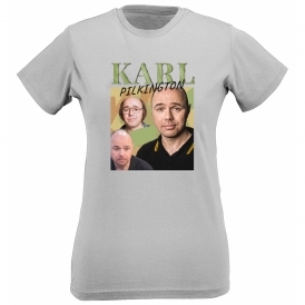 Karl Pilkington Collage Womens Slim Fit T-Shirt
