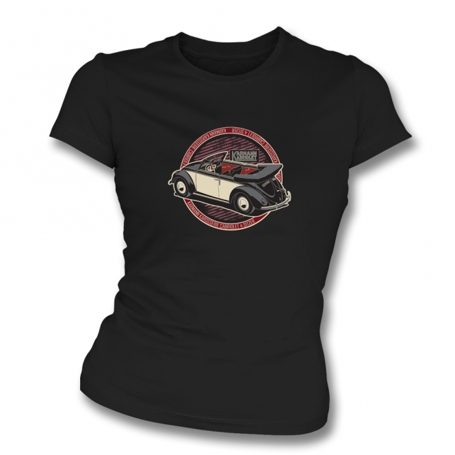 Karmann Karosserie Cabriolet 4 Sitzer Womens Slim Fit T-Shirt