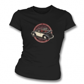 Karmann Karosserie Cabriolet 4 Sitzer Womens Slim Fit T-Shirt
