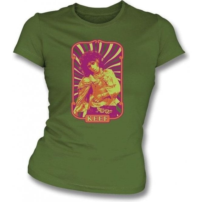 Keef 60's Design (Keith Richards) Womens Slim Fit T-Shirt