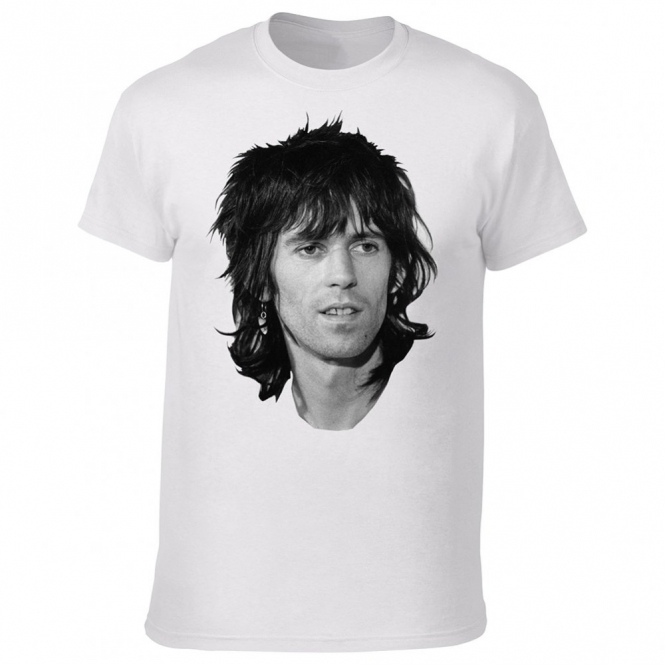 Keith Richards Face (As Worn By Patti Smith) Organic T-Shirt