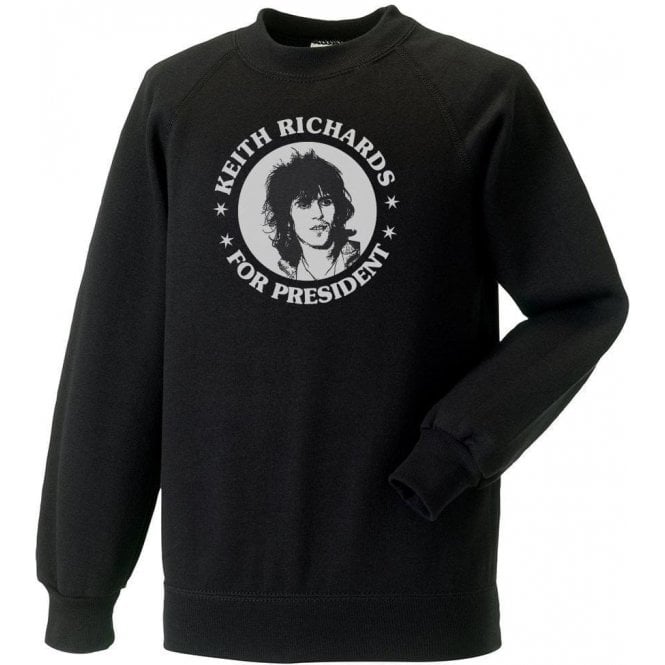 Keith Richards For President Black Sweatshirt