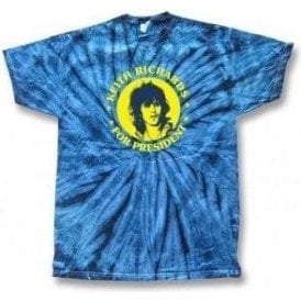 Keith Richards For President Tie Dye T-shirt